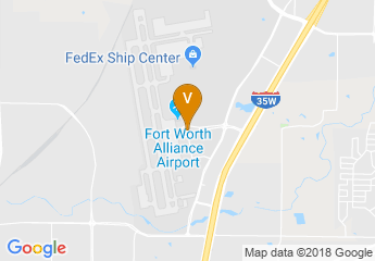 map of Fort Worth Alliance Airport