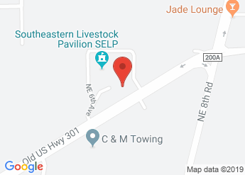 map of Southeastern Livestock Pavilion