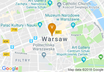 map of Novotel Warszawa Centrum