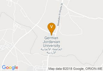 map of German Jordanian University
