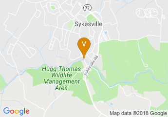 map of Sykesville Main Street