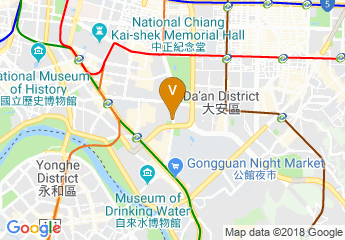 map of Howard Civil Service International House Taipei City
