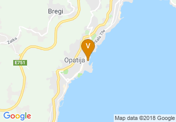 map of Grand Hotel 4 opatijska cvijeta