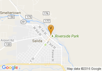 map of Downtown Salida
