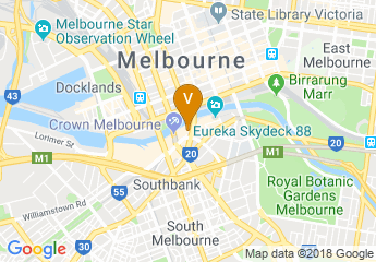 map of Crown Towers Melbourne
