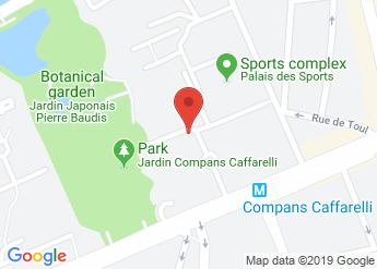 map of Congress Center Pierre Baudis