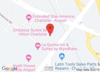map of Embassy Suites by Hilton Charlotte