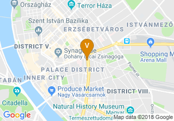map of Courtyard by Marriott Budapest City Center