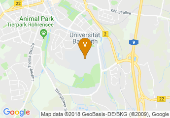 map of University of Bayreuth
