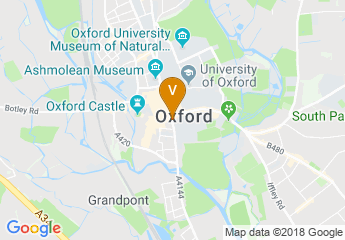 map of Oxford Town Hall