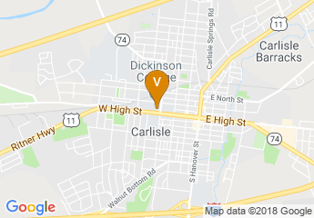 map of Dickinson College