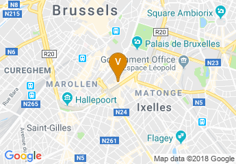 map of The Hotel Brussels