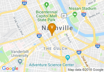 map of Holiday Inn Express Nashville-Downtown