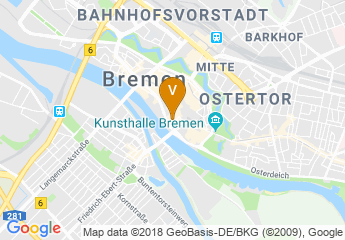 map of Radisson Blu Hotel, Bremen