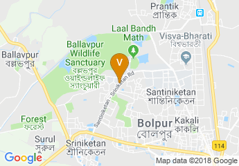 map of Visva Bharati
