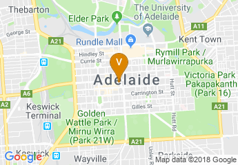 map of Hilton Adelaide