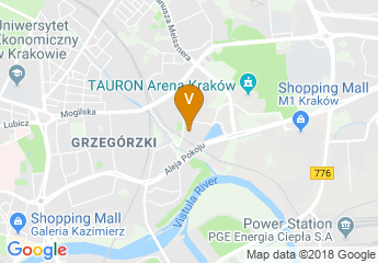 map of DoubleTree by Hilton Krakow Hotel & Convention Center