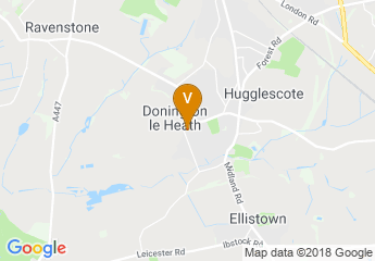 map of Donington le Heath Manor House