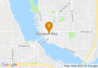 map of Sturgeon Bay Visitor Center