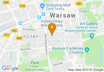map of Warsaw University of Technology