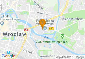map of Wroclaw University of Technology