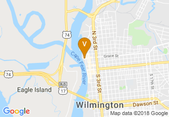 map of Hilton Wilmington Riverside