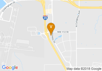 map of Hilton Kansas City Airport