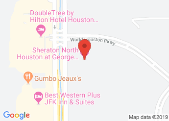 map of Sheraton North Houston at George Bush Intercontinental
