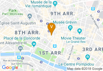 map of The Westin Paris - Vendome