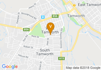 map of West Tamworth Leagues Club