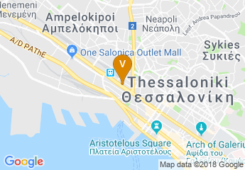 map of Capsis Hotel Thessaloniki