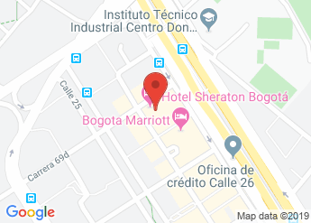map of Sheraton Bogota Hotel