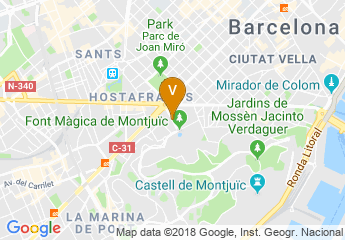 map of Fira montjuic