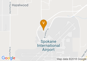 map of Ramada at Spokane Airport