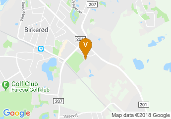 map of Birkerod Gymnasium, HF, iB & Boarding School