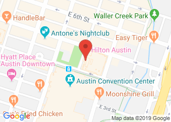 map of Hilton Austin