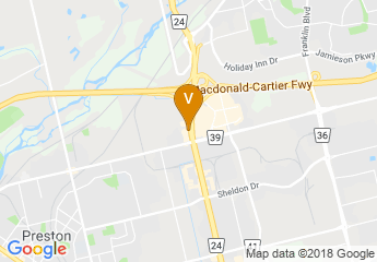 map of Cambridge Hotel and Conference Centre
