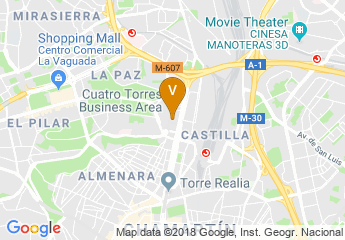 map of Hotel Eurostars Madrid Tower