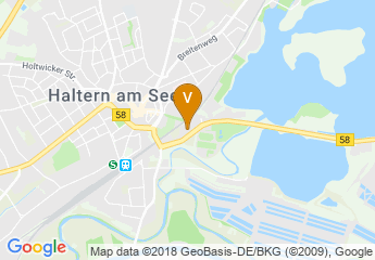 map of Seestadthalle Haltern
