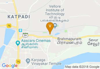 map of Vellore Institute of Technology