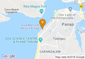 map of Goa Marriott Resort & Spa