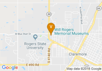 map of Will Rogers Memorial Museums