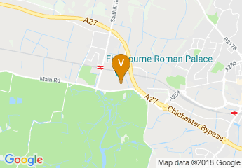 map of Fishbourne Roman Palace