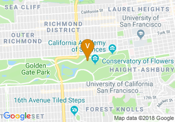 map of de Young Museum