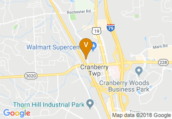 map of Hampton Inn Pittsburgh/Cranberry