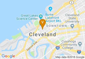map of Hilton Cleveland Downtown