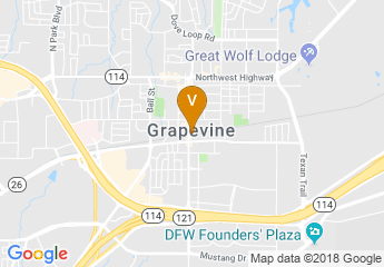 map of Grapevine Vintage Railroad