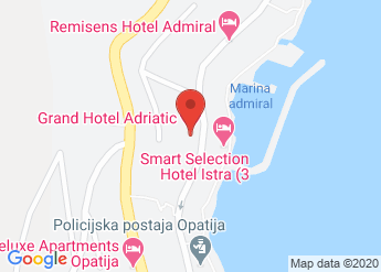 map of Grand Hotel Adriatic