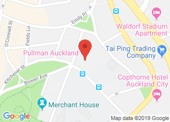 map of Hotel Pullman Auckland