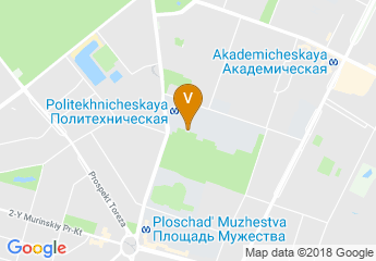 map of St. Petersburg Polytechnic University of Peter the Great